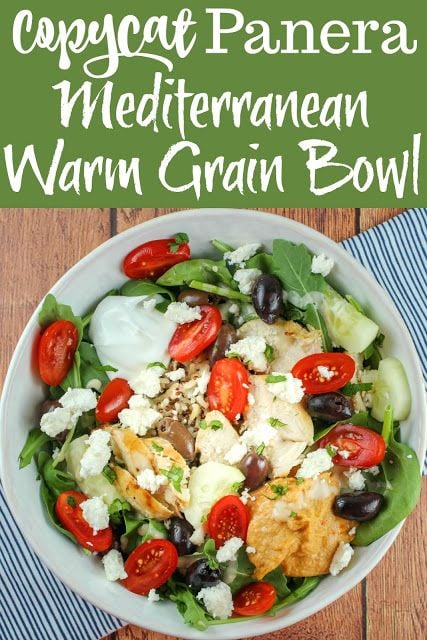 This copycat Panera Mediterranean Warm Grain Bowl recipe has everything that the Panera version has - but it's even better and super easy to make! I love the combo of all my favorite ingredients like olives, hummus, tahini and Greek yogurt!   via @foodhussy