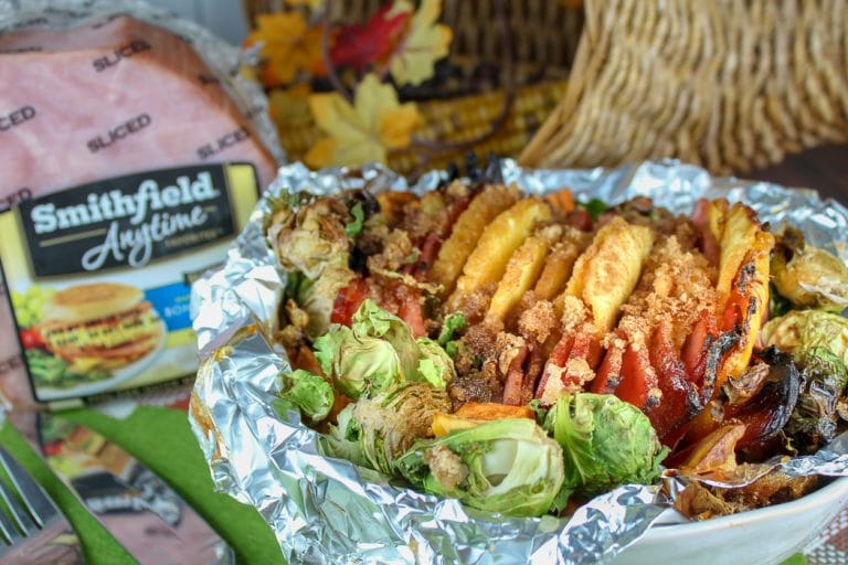 Air Fryer Hasselback Ham for Friendsgiving