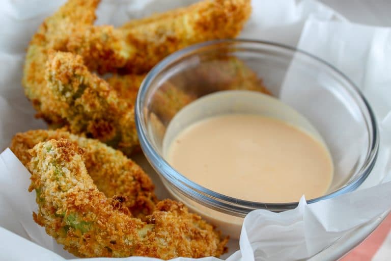 Air Fryer Spicy Avocado Fries