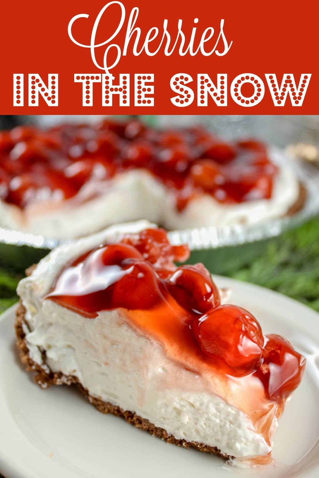 This Cherries in the snow is a family recipe that I now CRAVE! It's a super simple no bake cherry cheesecake and your family will be begging for it every year! via @foodhussy