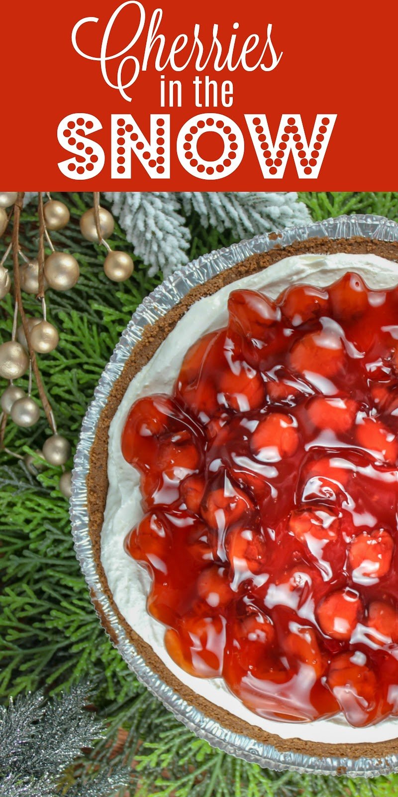 This Cherries in the snow is a family recipe that I now CRAVE! It's a super simple no bake cherry cheesecake and your family will be begging for it every year! via @foodhussy