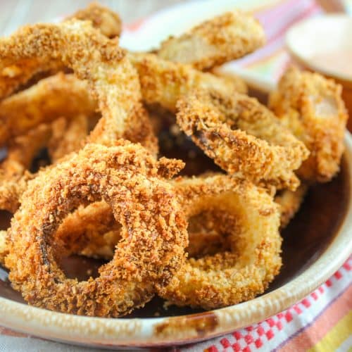 homemade onion rings in the air fryer