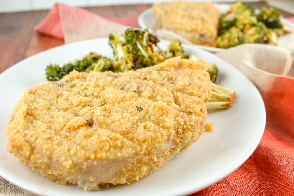 Breaded Oven Baked Pork Chops