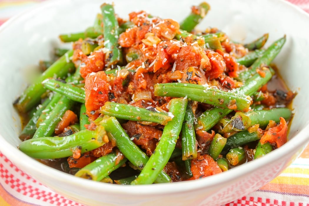 Italian Green Beans with Tomatoes