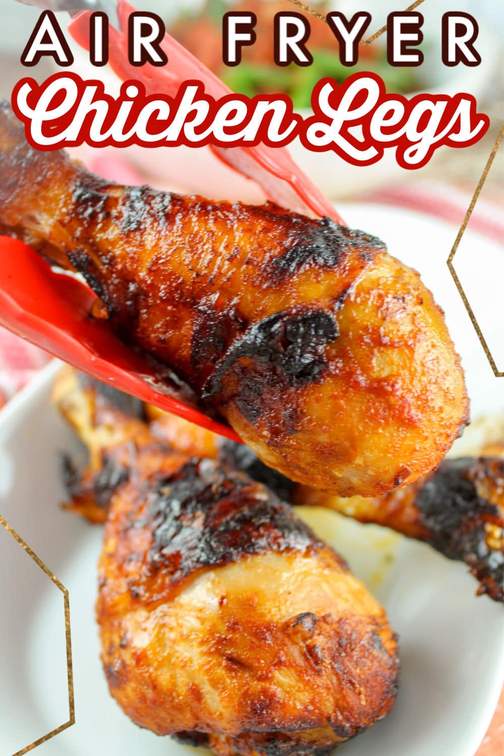 Chicken legs are so easy to make in the air fryer and they brown up amazingly! I put these together with a simple marinade with items you already have in your pantry. They’re also so juicy!!!
 via @foodhussy