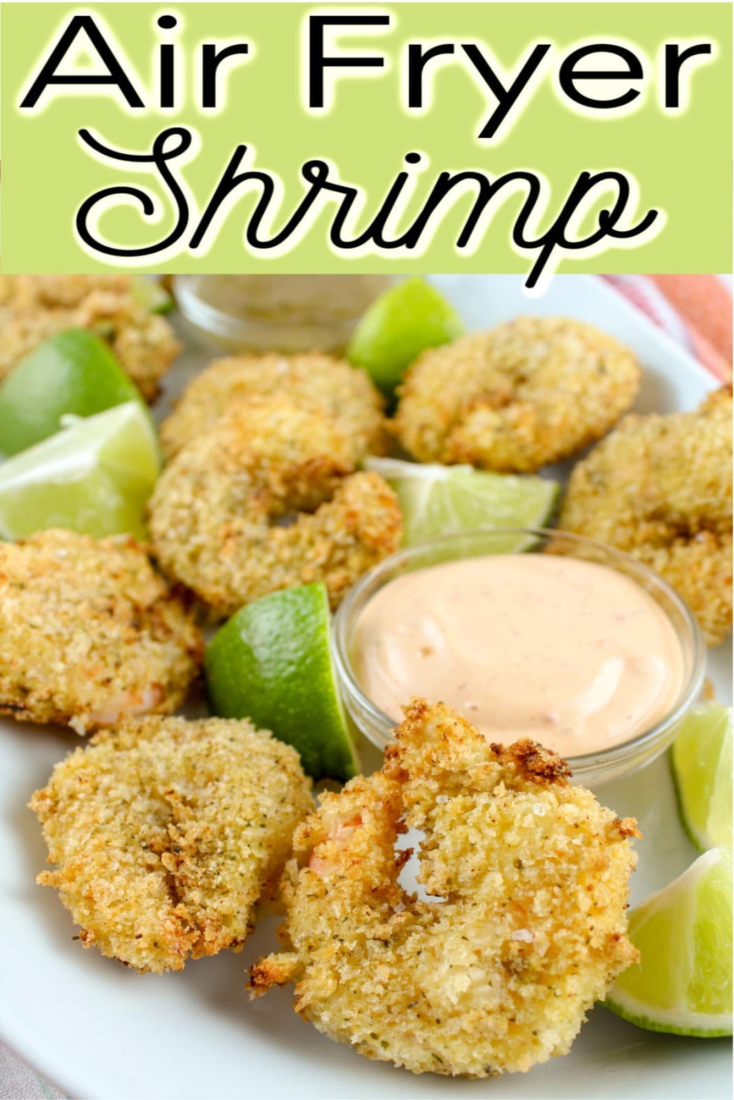Air fryer shrimp is the best! It cooks so quickly – it’s so crunchy and I’ve made this Cilantro Lime Breaded Shrimp zingy and flavorful! Every bite packs a punch!
 via @foodhussy