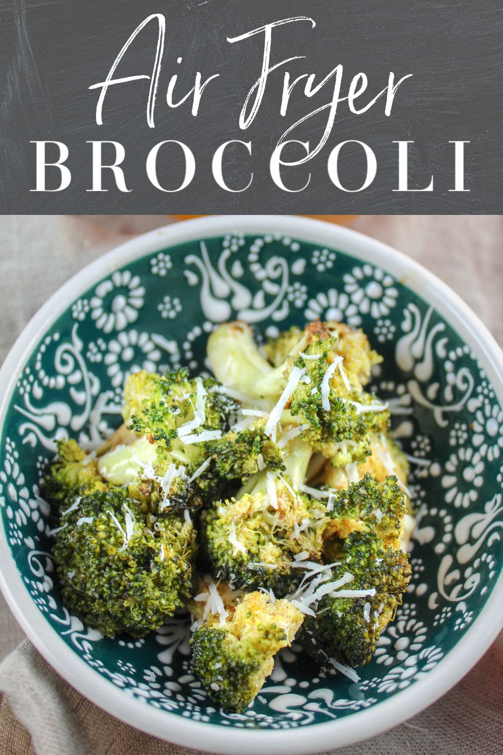 Air Fryer Broccoli is such a treat – it’s great with just a little olive oil and salt – or you can jazz it up like I do! The best part is – it’s done in minutes!
 via @foodhussy