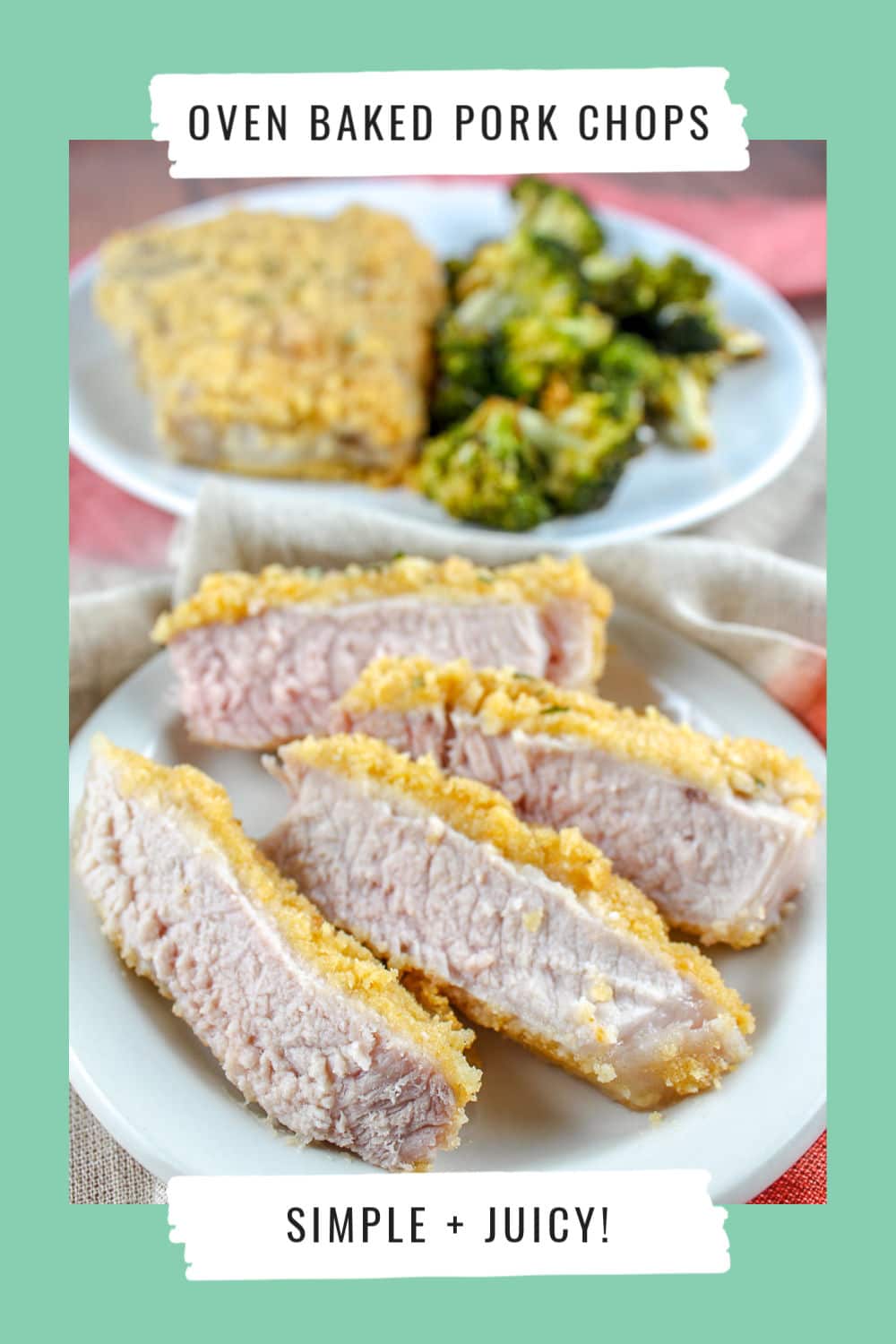 Breaded Oven Baked Pork Chops are so easy to make and they come out juicy and delicious every time! These are simple and no mess – I also have a secret tip for making them extra juicy!
 via @foodhussy