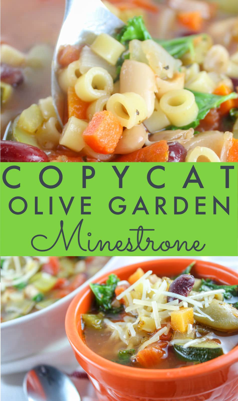 Olive Garden’s Minestrone soup is one of their staples and it’s so delicious. This soup is full of veggies like carrots, onions, celery, zucchini and tomatoes and even a little pasta!
 via @foodhussy