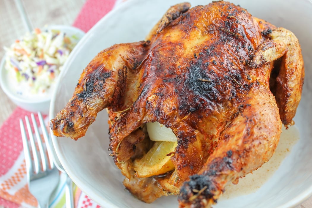 1-Hour Air Fryer Rotisserie Chicken (How To Air Fry A Whole Chicken!) -  Scrummy Lane