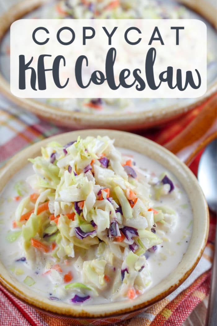 KFC Coleslaw has always been my favorite! It’s creamy and a little sweet and very simple. With spring here, I have been craving coleslaw and made this simple copycat KFC Coleslaw in minutes!
 via @foodhussy