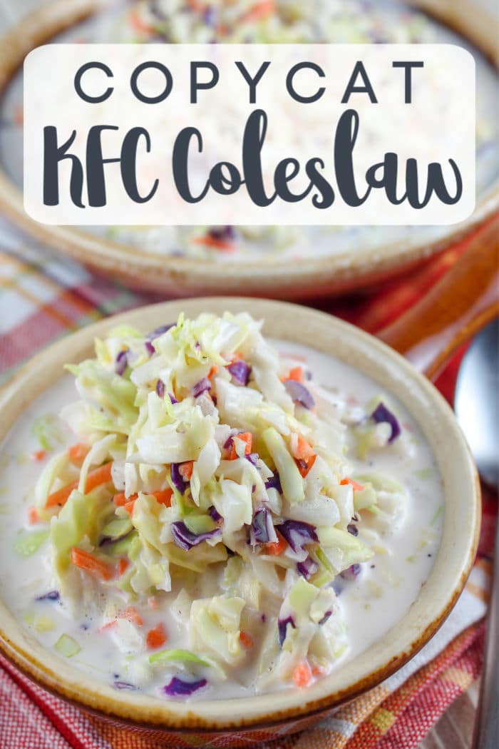 KFC Coleslaw has always been my favorite! It’s creamy and a little sweet and very simple. With spring here, I have been craving coleslaw and made this simple copycat KFC Coleslaw in minutes!
 via @foodhussy