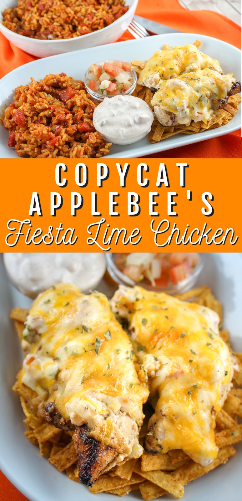 Applebee’s Fiesta Lime Chicken is a celebration of flavor! Grilled chicken with a zippy lime sauce, salsa ranch and cheese – with a side of Spanish Rice – it’s a delish dish!
 via @foodhussy