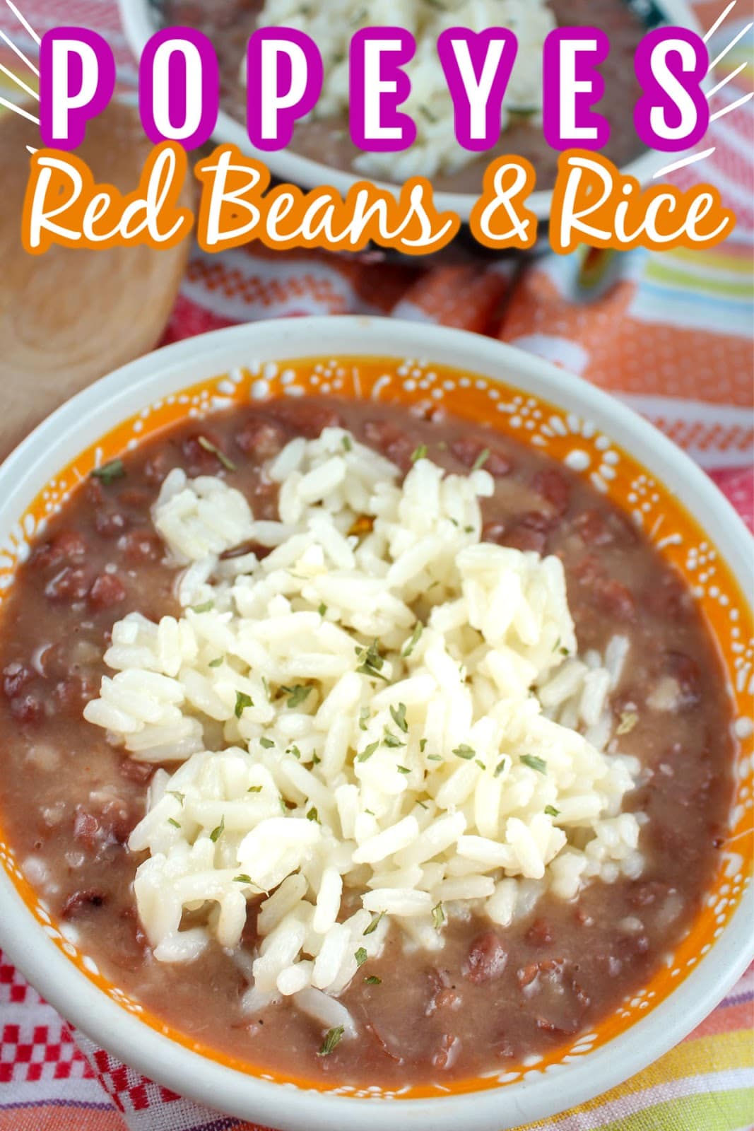 Popeye’s Red Beans & Rice is one of my favorite take-out side dishes and making it at home is SO SIMPLE!!!! Creamy red beans with a slightly smoky flavor topped with fluffy white rice – the perfect side! via @foodhussy