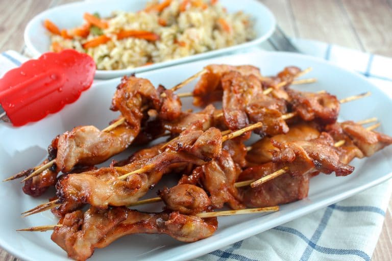 Air Fryer Chicken Teriyaki (aka Chicken on a Stick!)