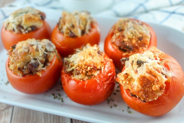 Air Fryer Stuffed Tomatoes