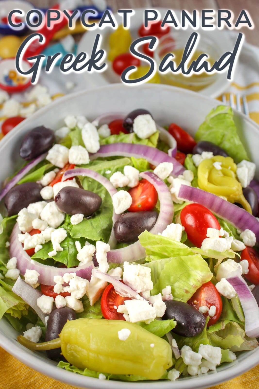 Panera might be known for bread but I love their salads!!!! The Panera Greek Salad is a classic and so delicious – their Greek dressing is also super simple to make!
 via @foodhussy