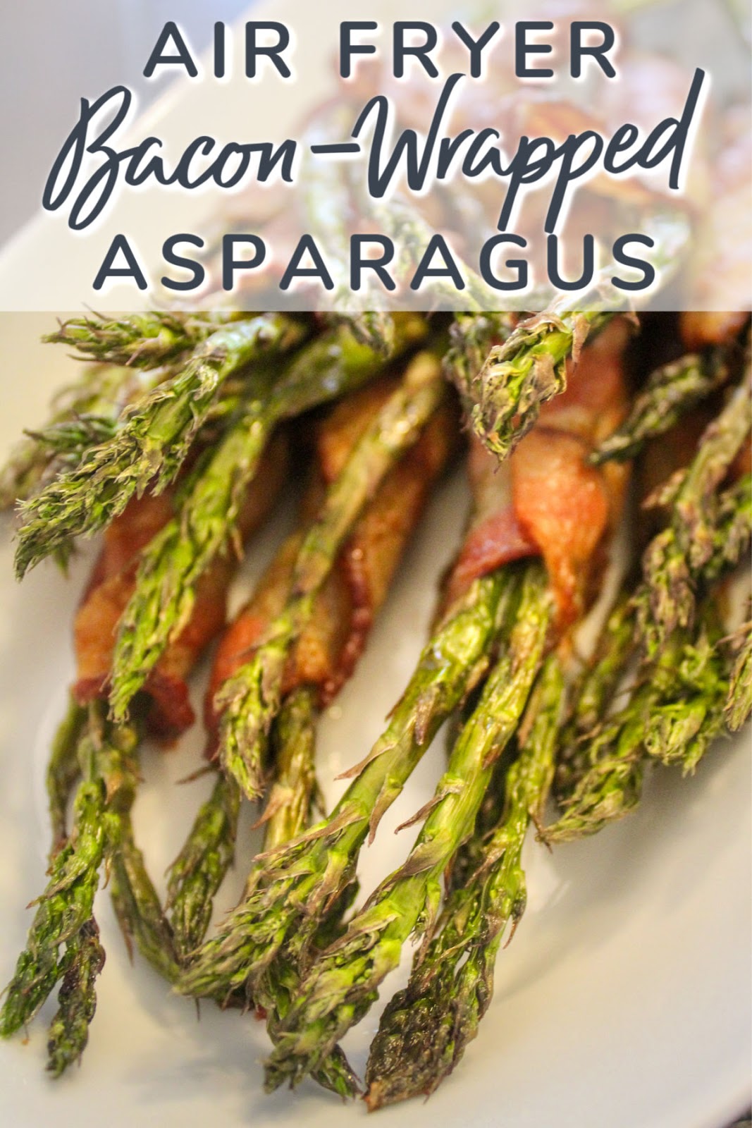 Bacon wrapped asparagus is delicious as a side dish or even a fancy appetizer – it makes it even easier when you pop it in the air fryer!
 via @foodhussy