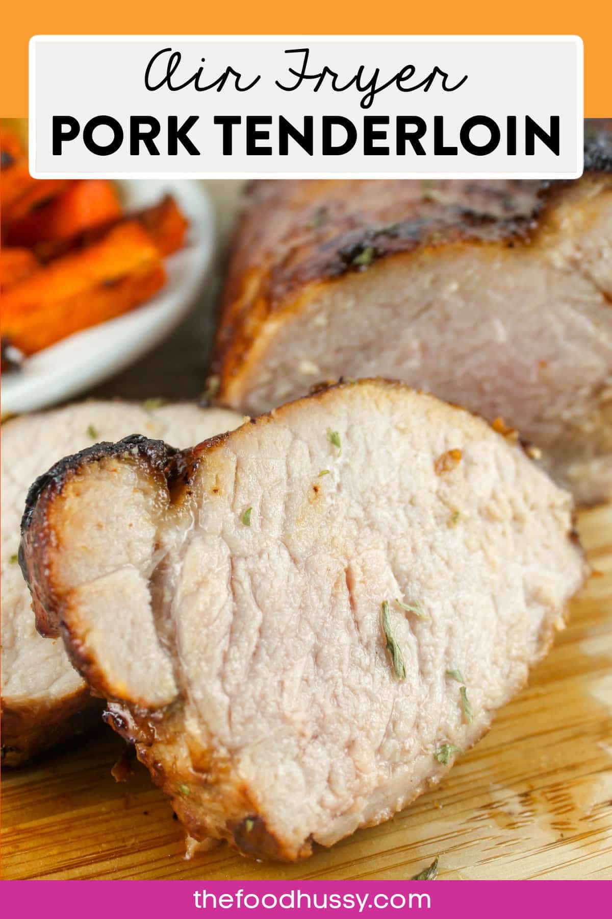 Marinated Pork Tenderloin in the air fryer is a favorite dinner in our house. Pork Tenderloin is one of my favorite cuts of meat because it's always juicy & easy!  via @foodhussy