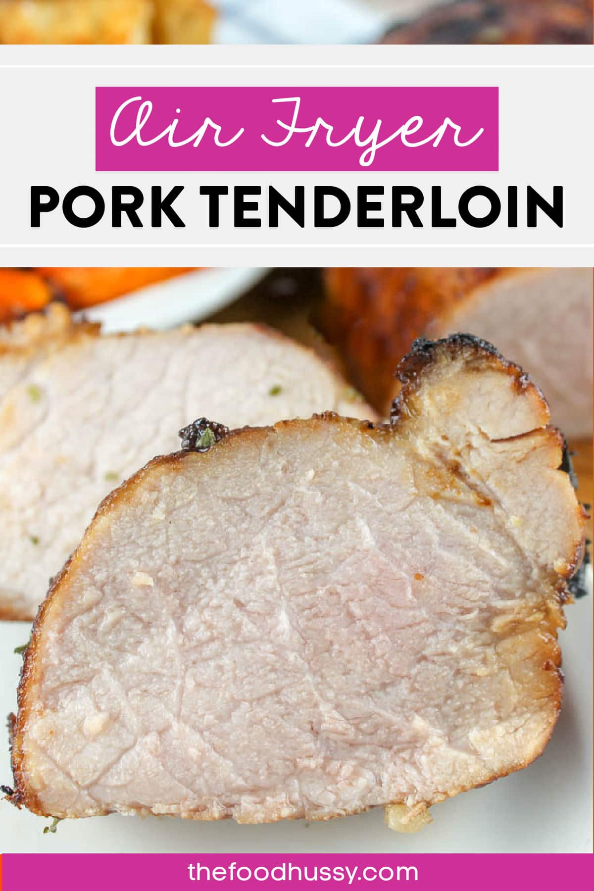 Marinated Pork Tenderloin in the air fryer is a favorite dinner in our house. Pork Tenderloin is one of my favorite cuts of meat because it's always juicy & easy!  via @foodhussy