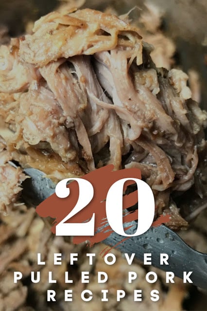 Leftover pulled pork is really tasty and so versatile! I've got 20 recipes from tacos and casseroles to soups and chilis that your whole family will love! This time of year - everybody is making pulled pork for barbecues and summer parties - now you have great options for leftover pulled pork recipes. via @foodhussy