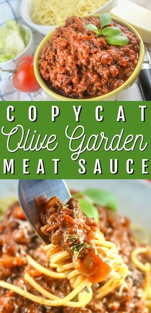 Olive Garden is one of my favorite restaurants and I love to recreate their dishes at home and this recipe for their Meat Sauce is spot on! It’s rich, thick and meaty perfection!
 via @foodhussy