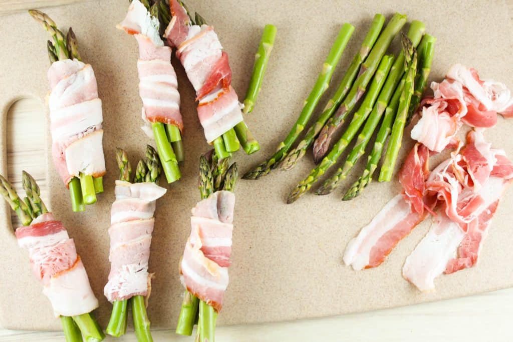 Air Fryer Bacon Wrapped Asparagus