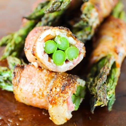 Air Fryer Bacon Wrapped Asparagus