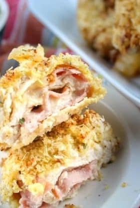 air fryer chicken cordon bleu