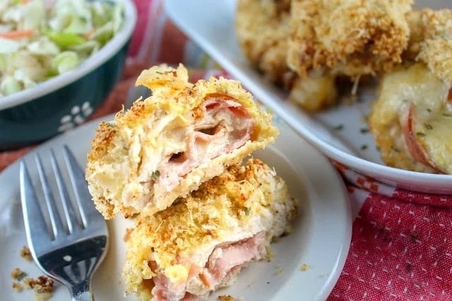 Air Fryer Chicken Cordon Bleu - The Food Hussy