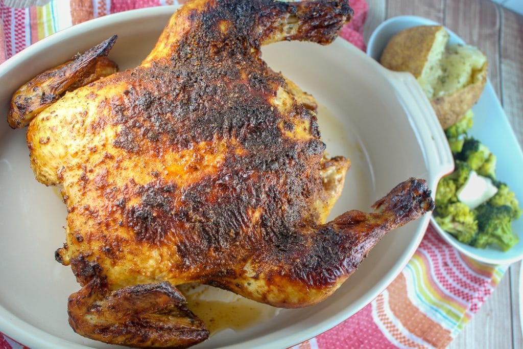 1-Hour Air Fryer Rotisserie Chicken (How To Air Fry A Whole Chicken!) -  Scrummy Lane