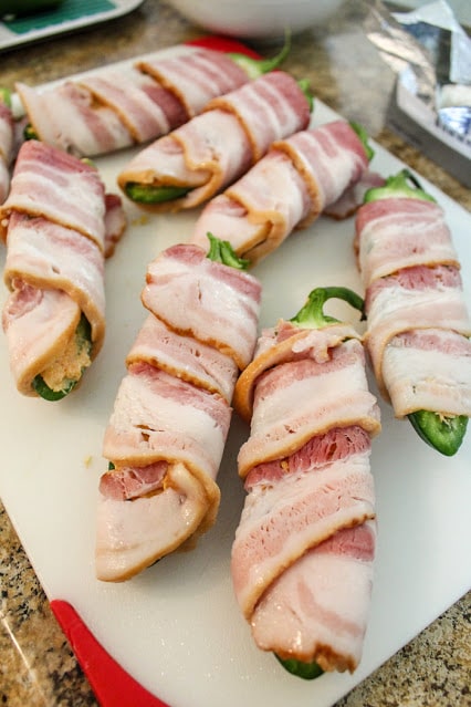 Air Fryer Bacon Wrapped Taco Stuffed Jalapenos Recipe