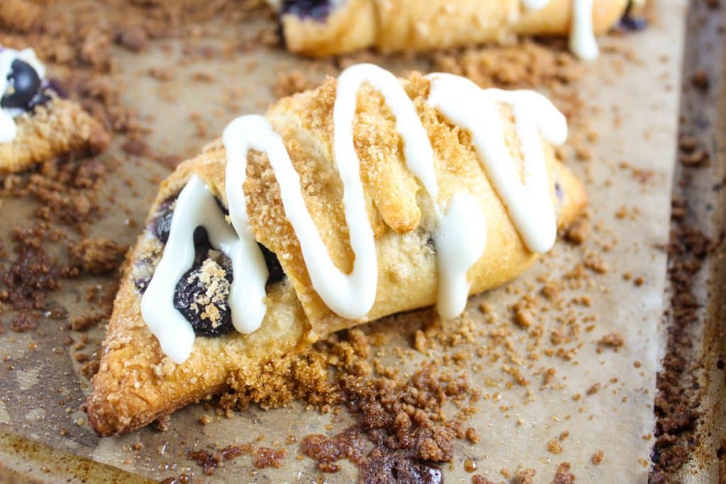 Blueberry Cream Cheese Crescent Rolls