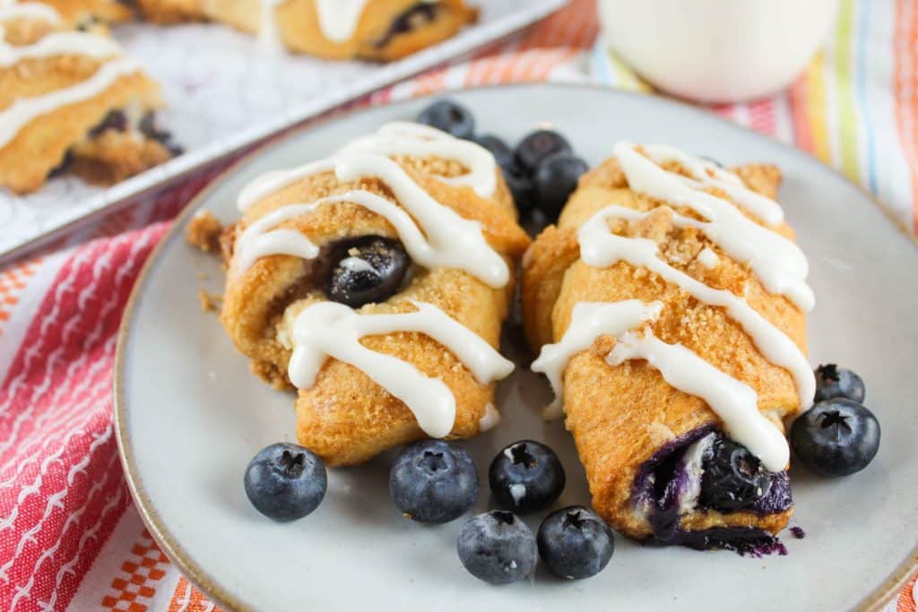 Blueberry Cream Cheese Crescent Rolls