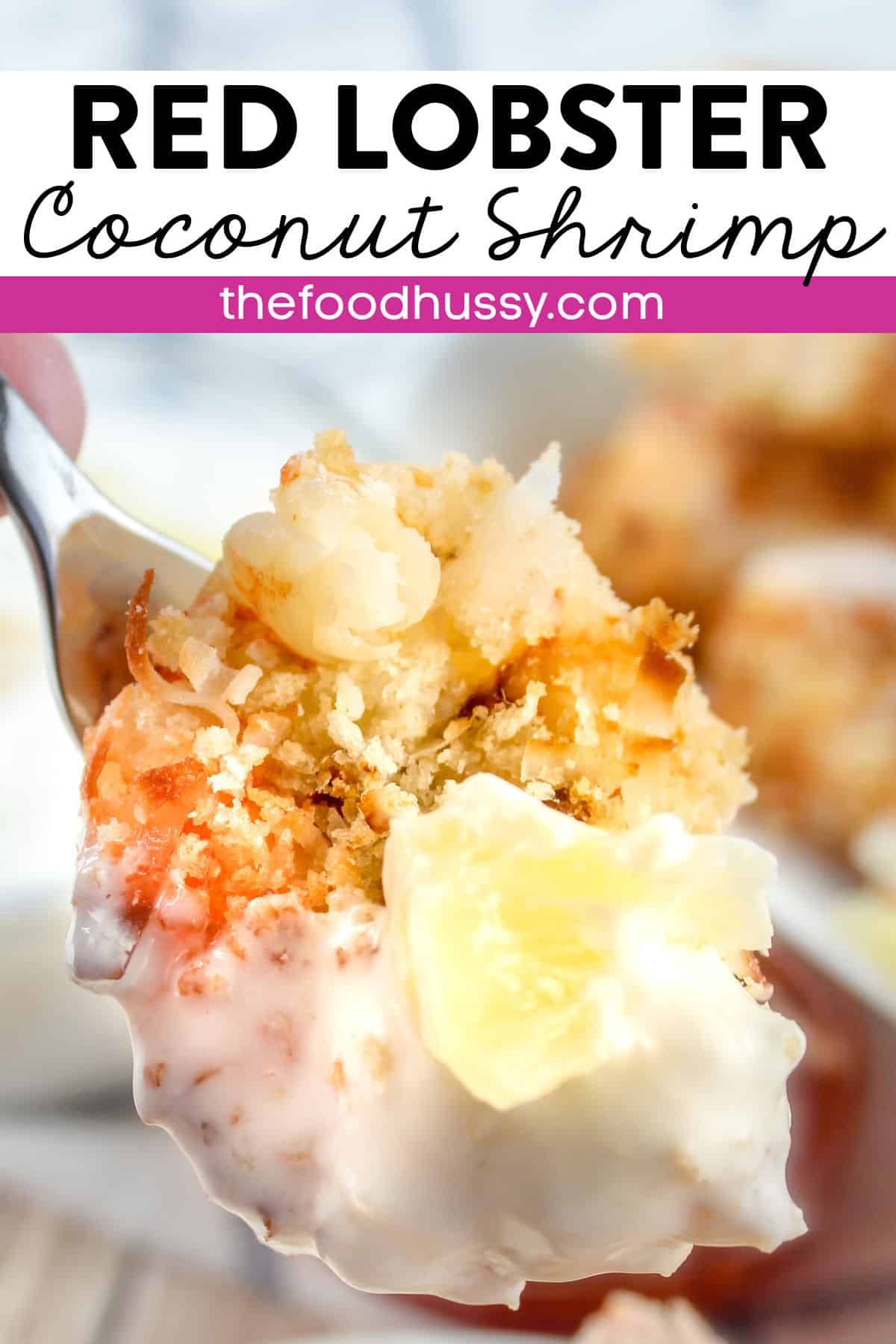 Red Lobster Coconut Shrimp is a favorite and this copycat recipe for the shrimp and that delicious Pina Colada sauce will have you putting on a lei and grabbing a cocktail for the beach! Crunchy shrimp dipped in a creamy pineapple coconut sauce!  via @foodhussy