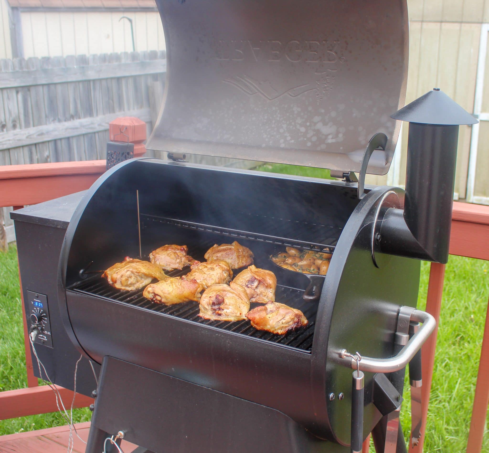 Traeger Grilled Chicken Thighs The Food Hussy