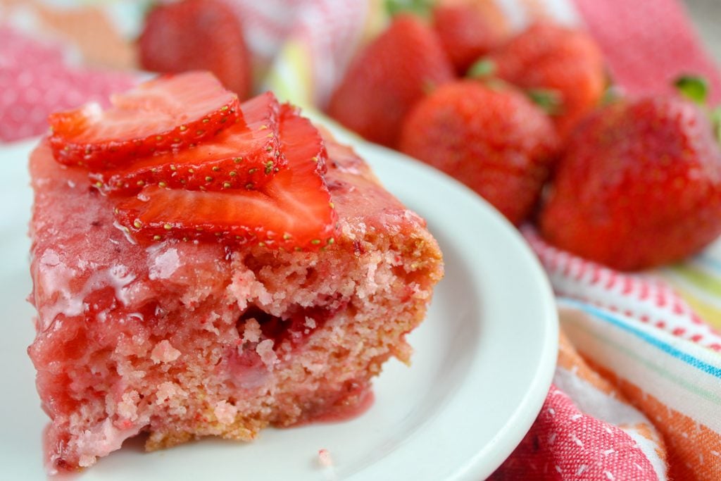 strawberry brownies