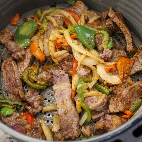 air fryer steak fajitas