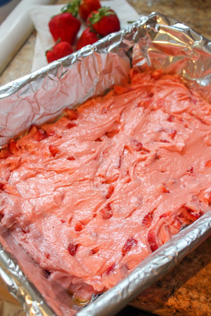 strawberry brownies