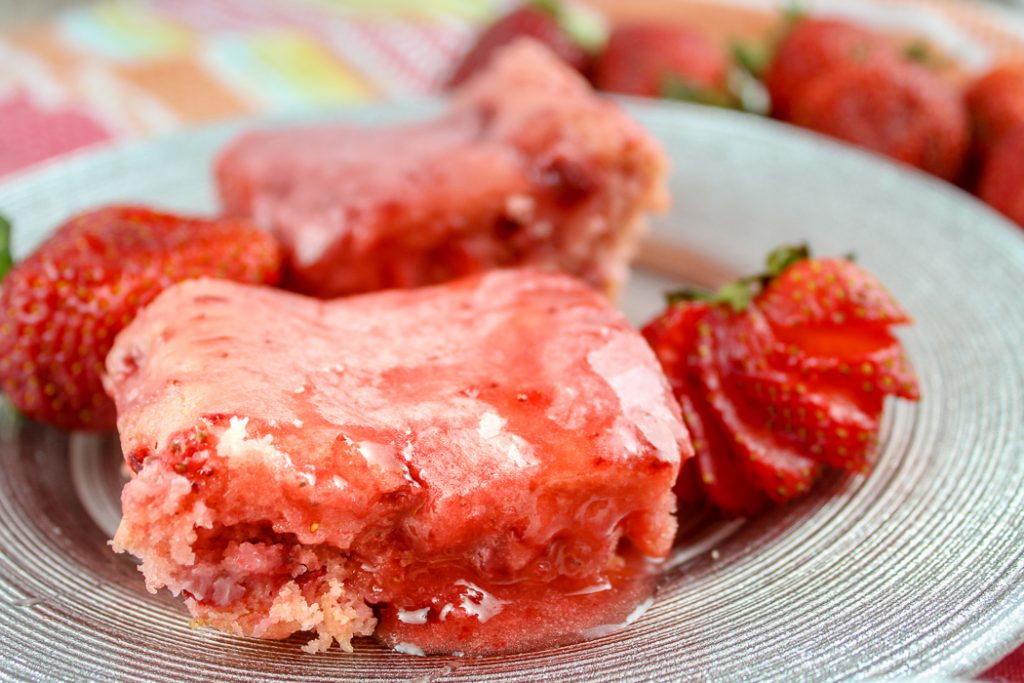 strawberry brownies