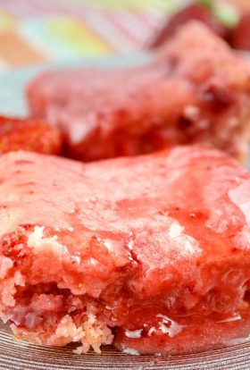 strawberry brownies