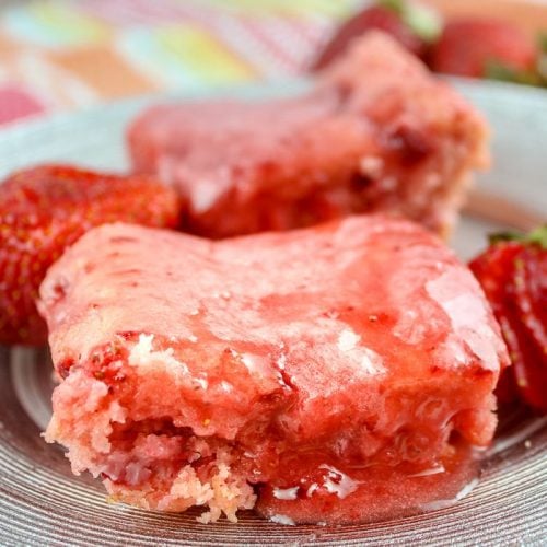 strawberry brownies