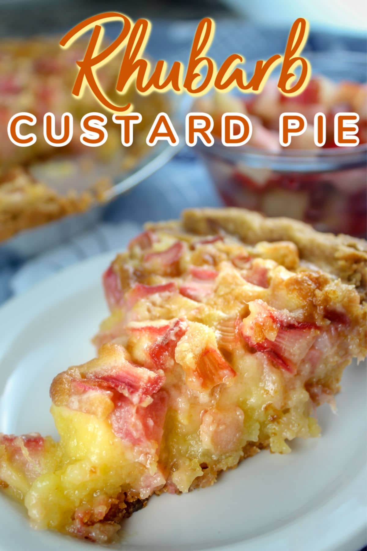 Rhubarb Custard Pie is my favorite dessert but I've never made it - so this year - I decided to give it a whirl for my birthday! via @foodhussy