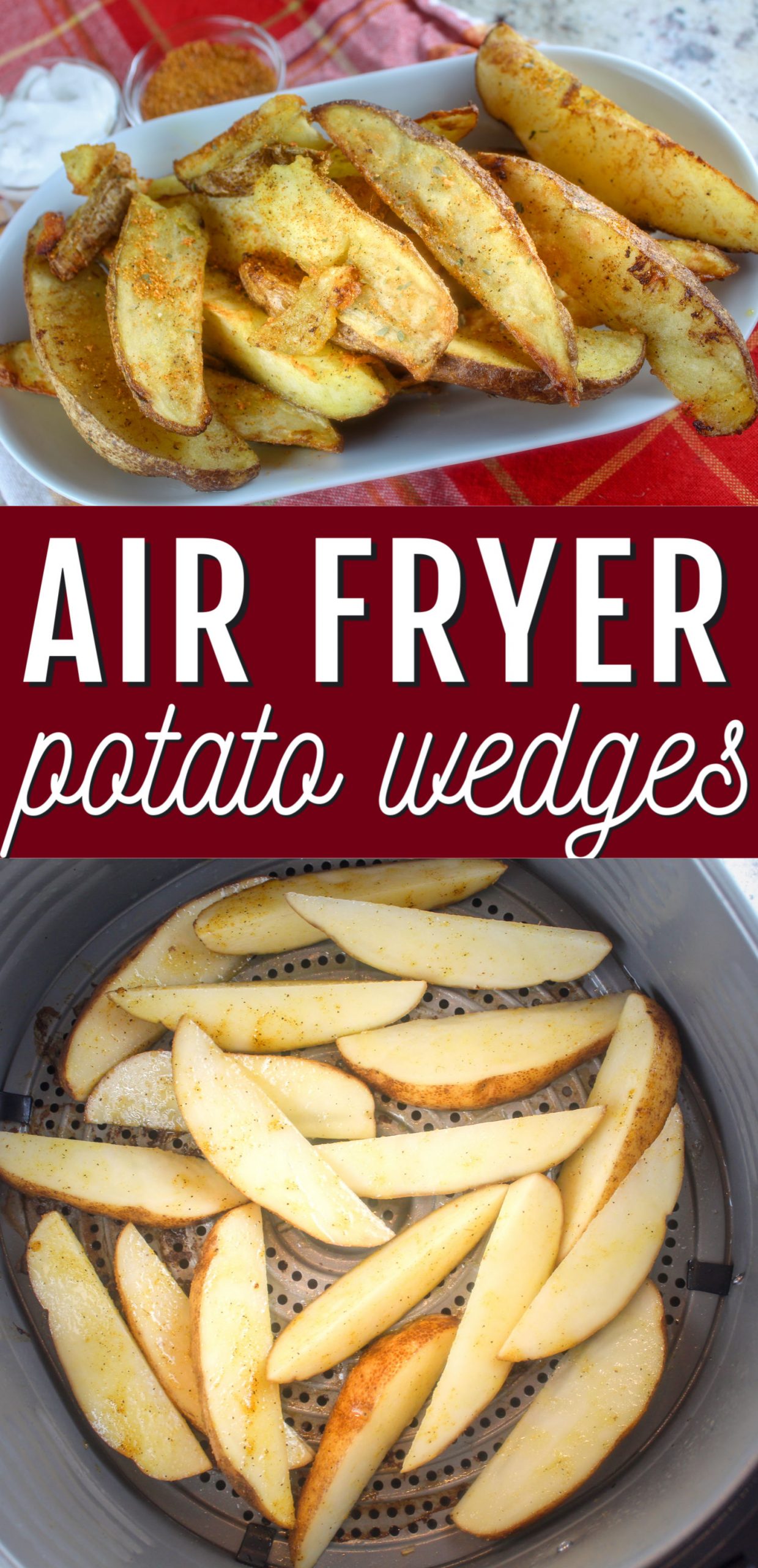 Air Fryer Potato Wedges are a new favorite in our house! They are so quick to make and super crispy and on the table in twenty minutes with just a dash of olive oil!  via @foodhussy