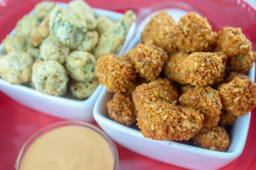 Air Fryer Breaded Okra