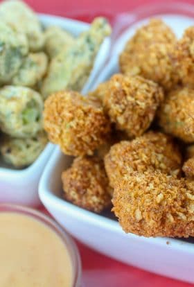 Air Fryer Breaded Okra