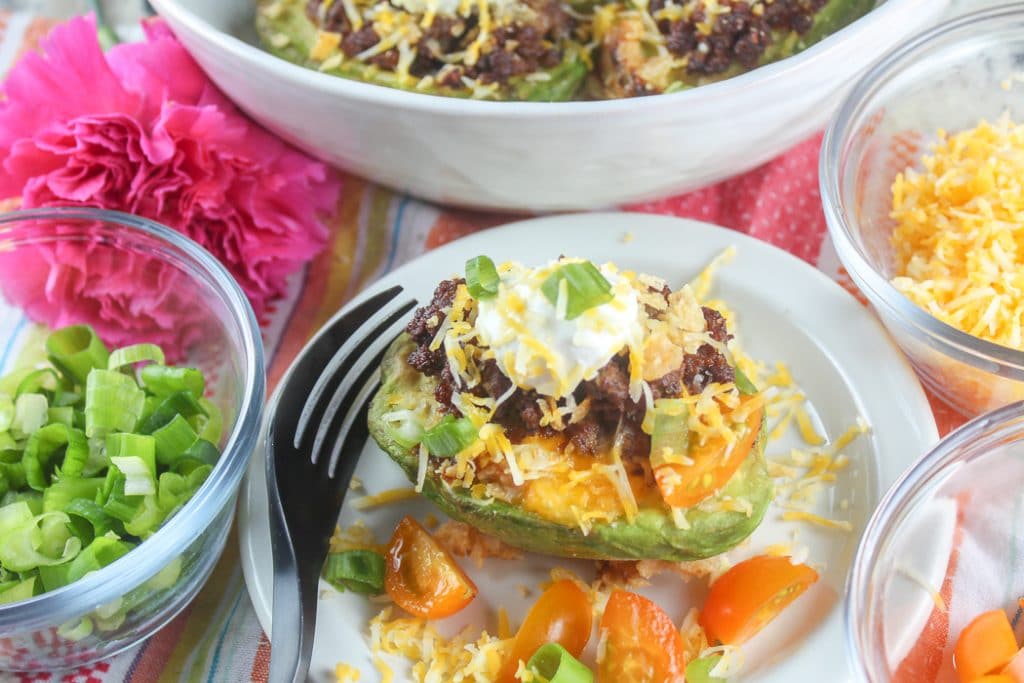 Air Fryer Taco Stuffed Avocados