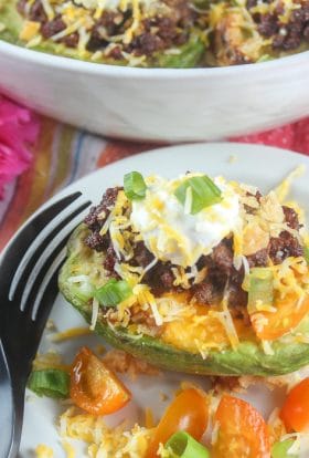 Air Fryer Taco Stuffed Avocados