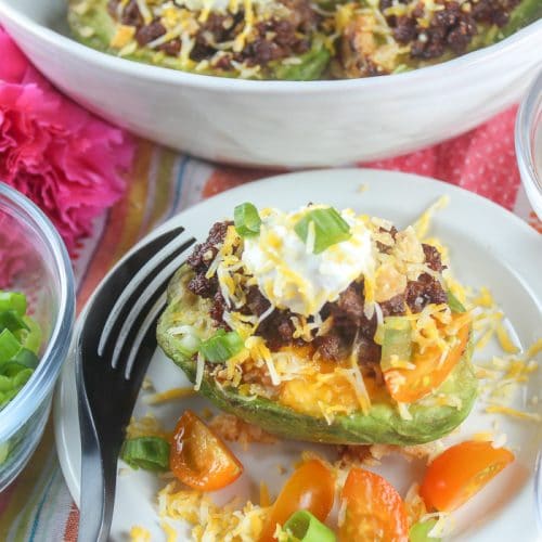 Air Fryer Taco Stuffed Avocados