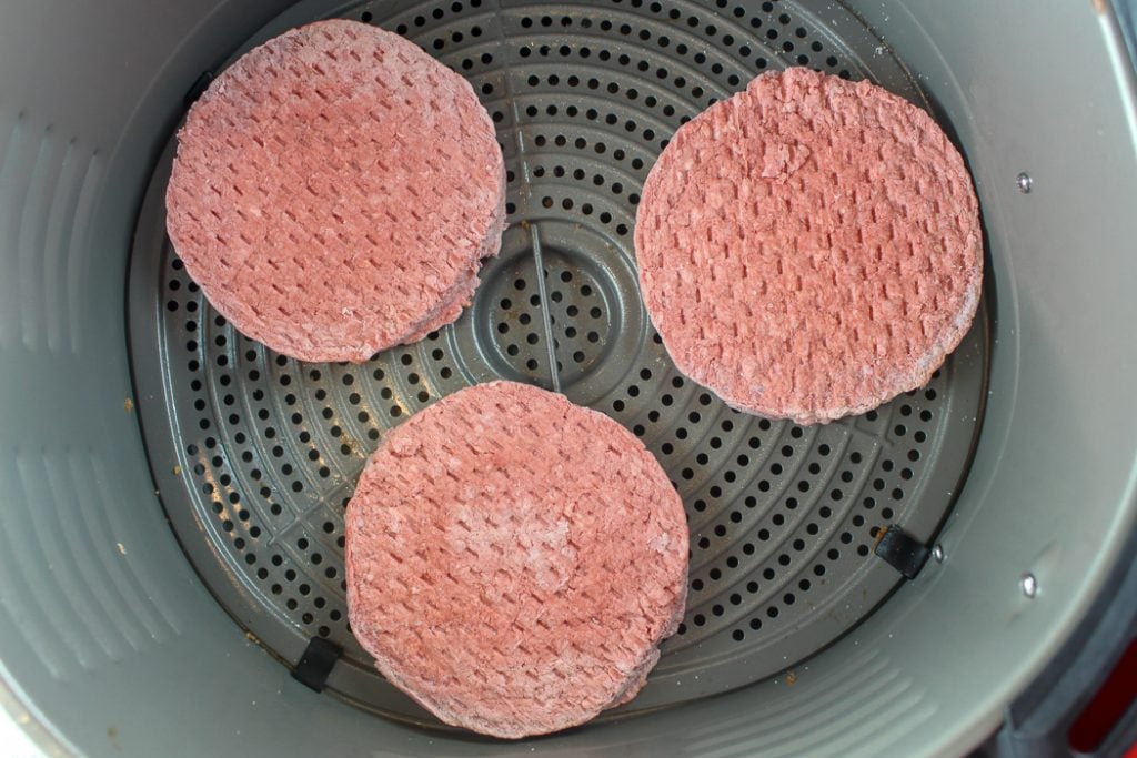 Air Fryer Frozen Hamburgers